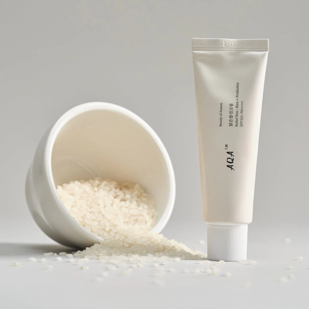 AQA Beauty Rice Probiotic Sunscreen Light Moisturizing Whitening Skin Care